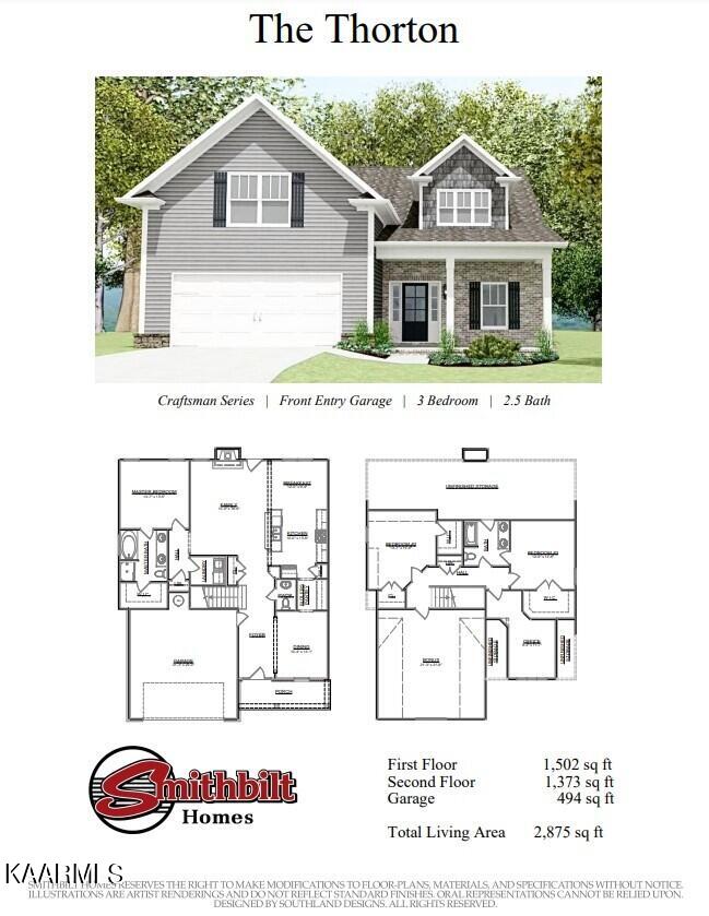 101 Chaseberry Road, Unit LOT 24G Oak Ridge, TN 37830 - Photo 2 of 26 Thorton Craftsman Front Entry