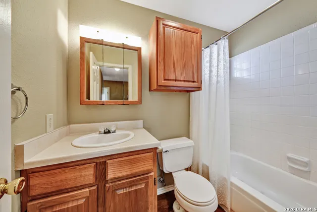a bathroom with a sink toilet and vanity