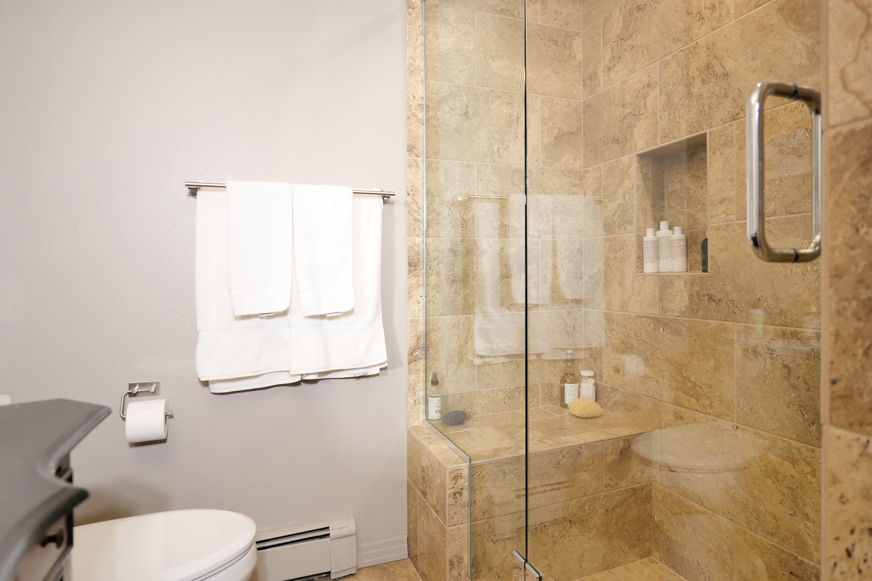 302 Adams Ranch Road, Unit 6 Mountain Village, CO 81435 - Photo 30 of 45 a bathroom with a toilet and a shower
