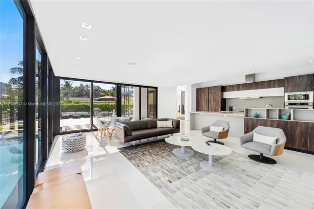 a view of a balcony with chairs