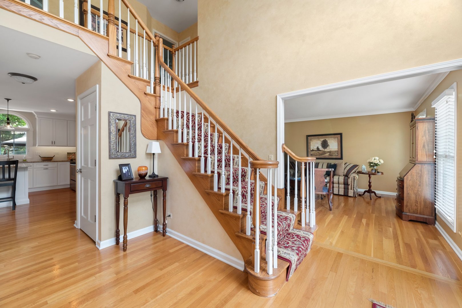 1620 Grommon Road Naperville, IL 60564 - Photo 3 of 53 a view of entryway and hall with wooden floor