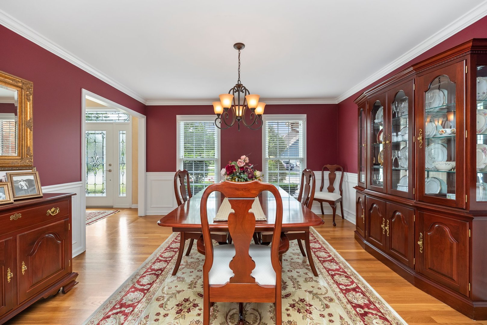 1620 Grommon Road Naperville, IL 60564 - Photo 7 of 53 a view of a dining room with furniture window and wooden floor