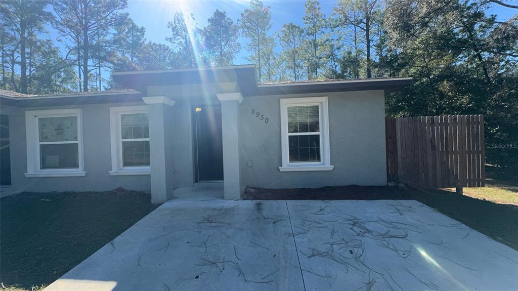 a view of backyard with small cabin