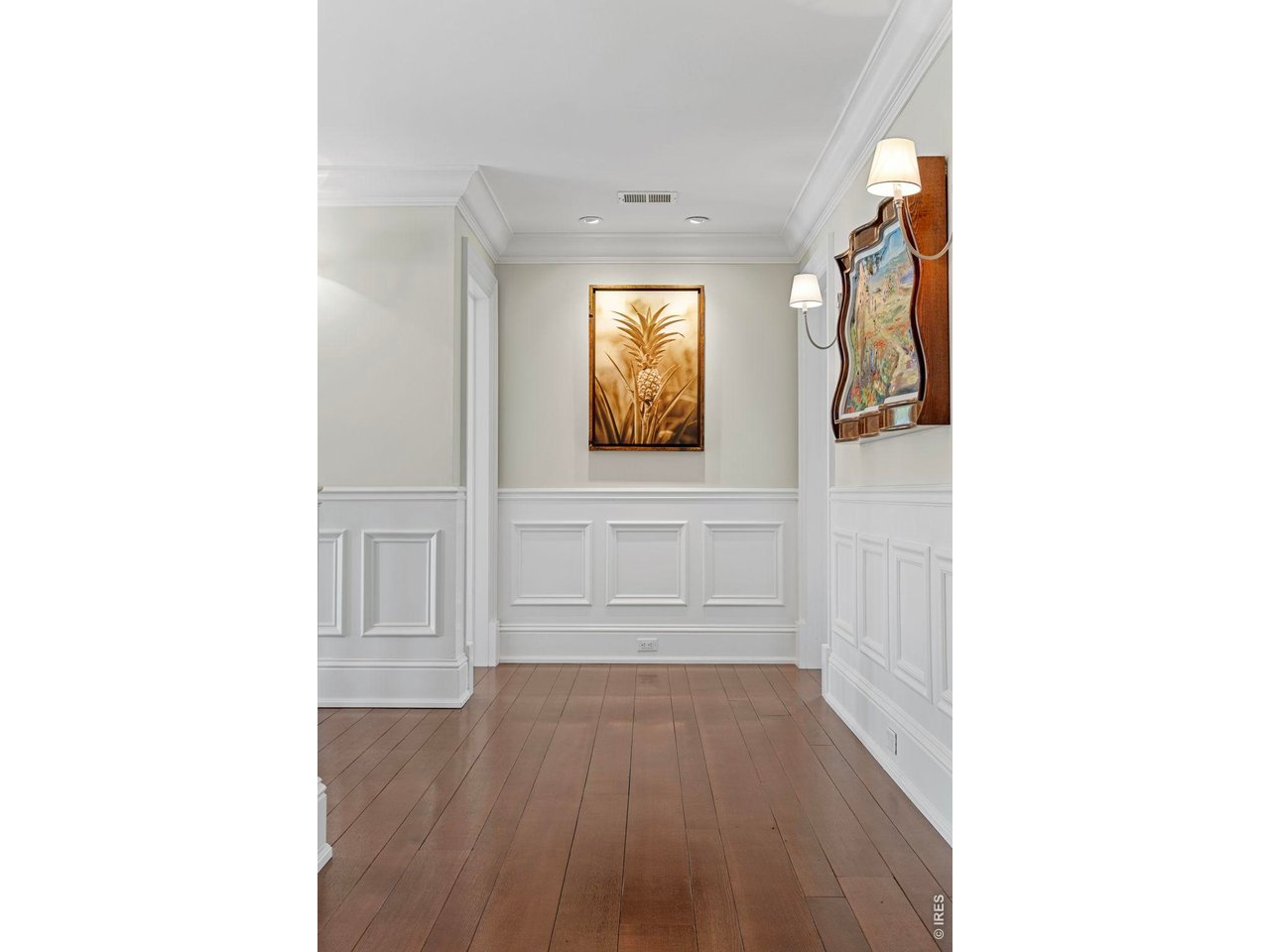 3181 9th Street Boulder, CO 80304 - Photo 22 of 49 a hallway with front door wooden floor and front door