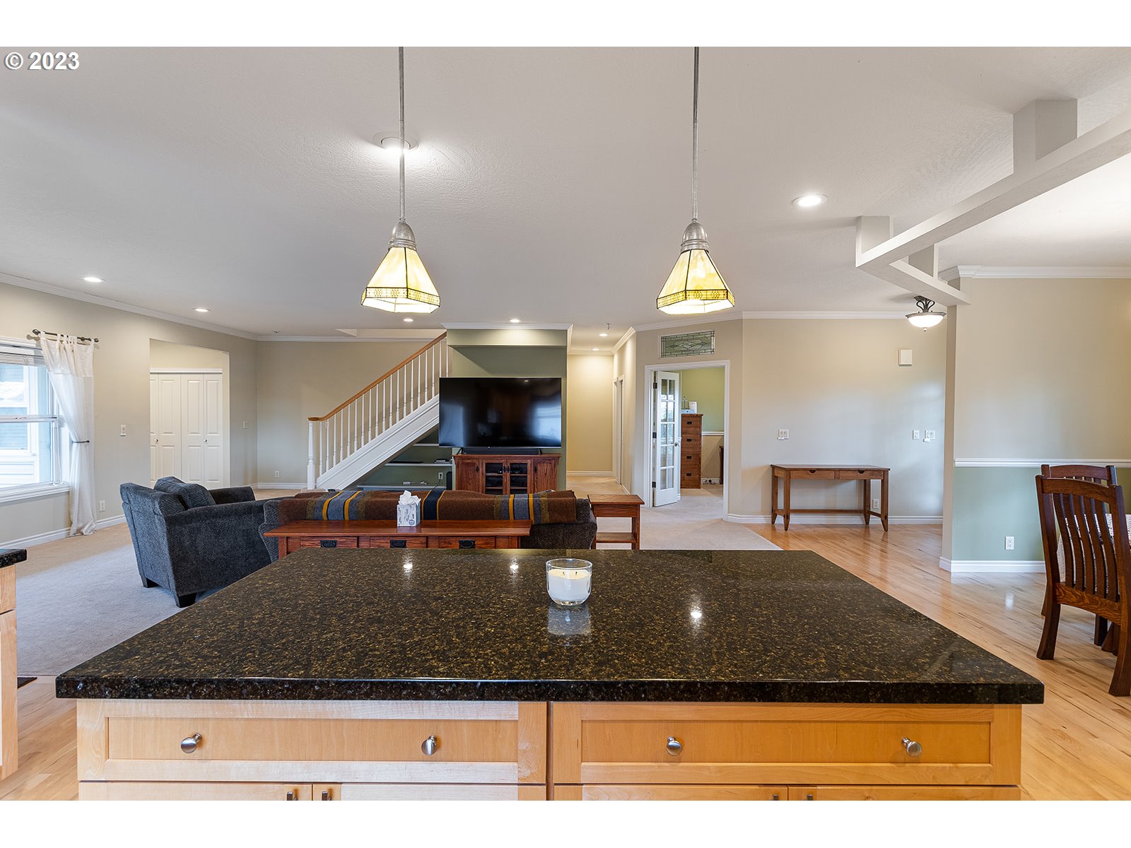 28179 High Pass Road Junction City, OR 97448 - Photo 15 of 48 a view of a living room and dining room