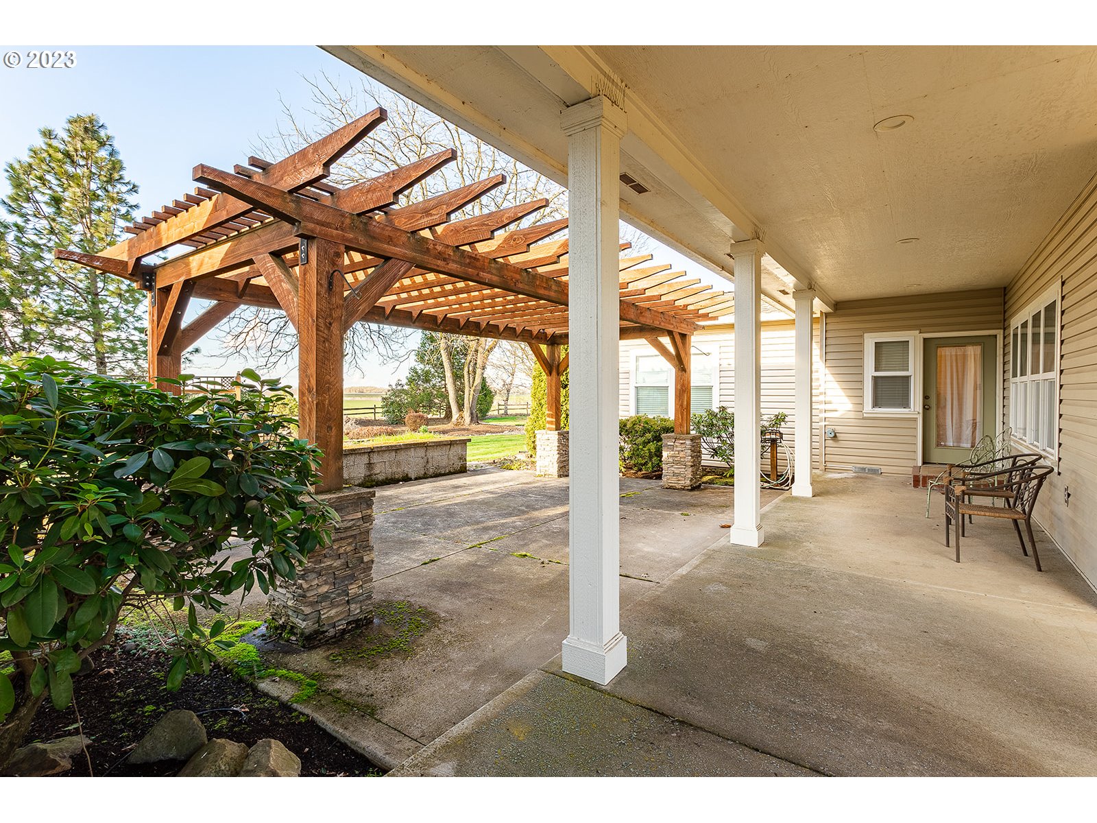 28179 High Pass Road Junction City, OR 97448 - Photo 37 of 48 a view of an outdoor space and porch