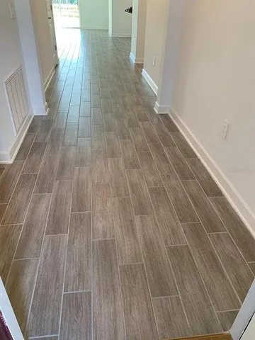 a view of wooden floor