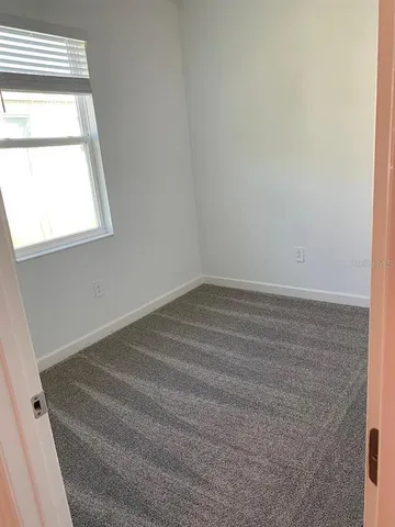 a view of a small space with window