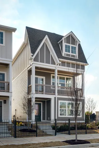 a front view of a house