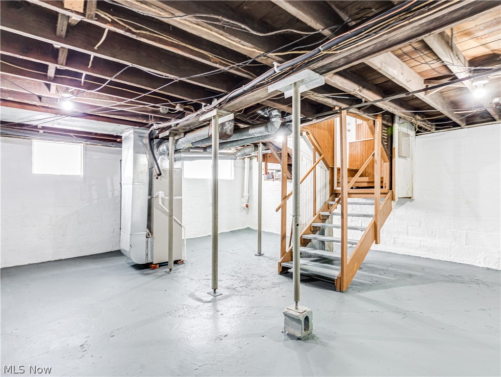 377 East Wilbeth Road Akron, OH 44301 - Photo 21 of 25 Basement with heating utilities