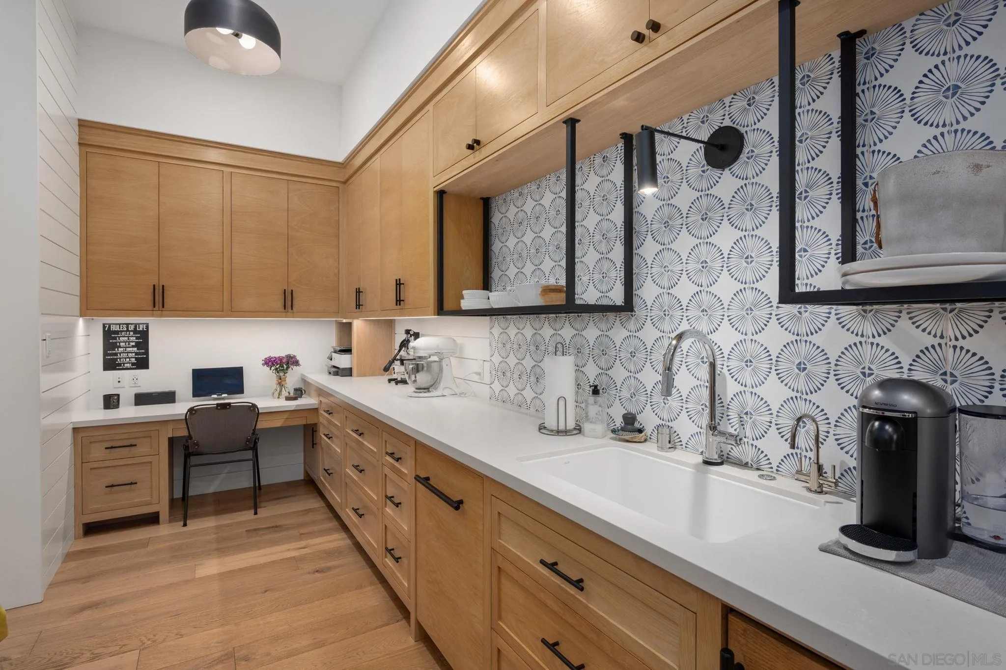 15550 El Camino Real Rancho Santa Fe, CA 92014 - Photo 11 of 35 Back kitchen in main home.