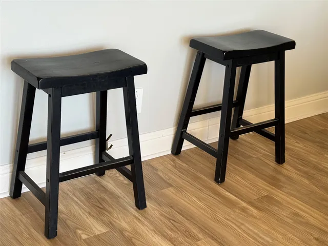 a view of workspace with wooden floor