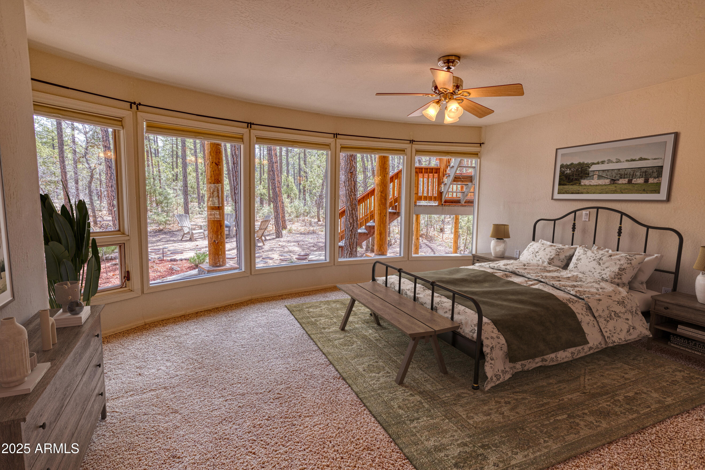 902 Rim Road Lakeside, AZ 85929 - Photo 4 of 55 Staged Primary Bedroom