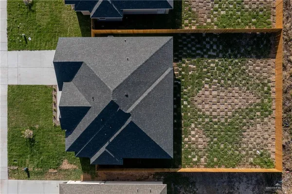 a bird view of a house