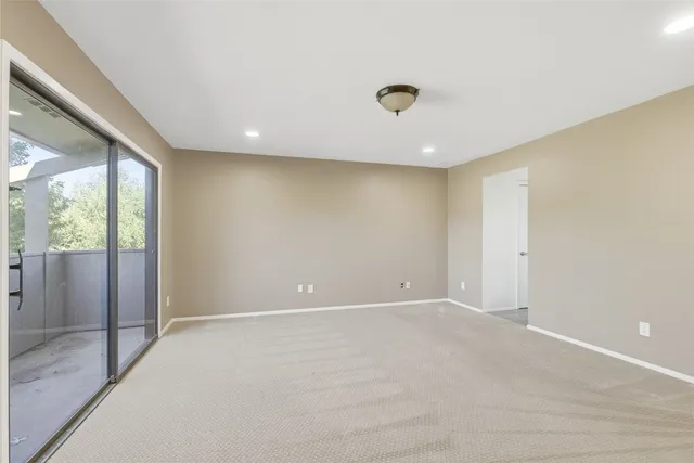 a view of an empty room