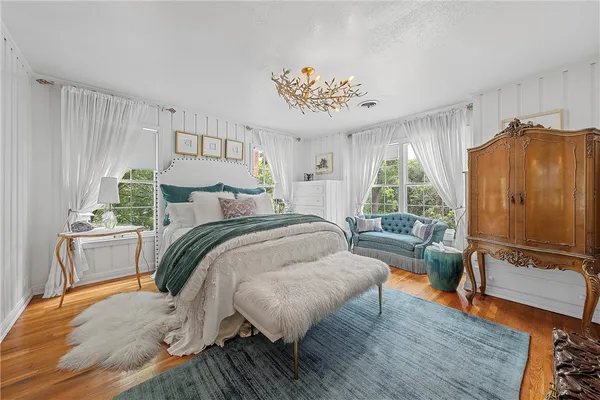 a room with furniture and windows