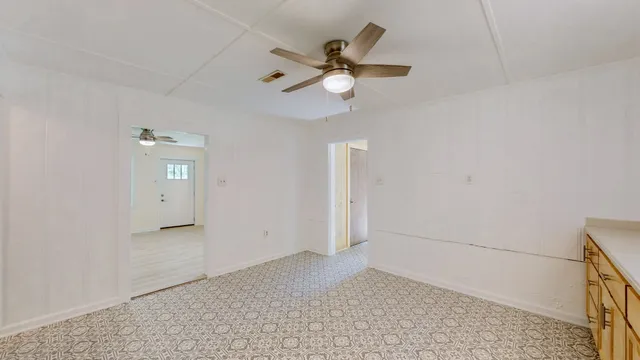 a view of an empty room