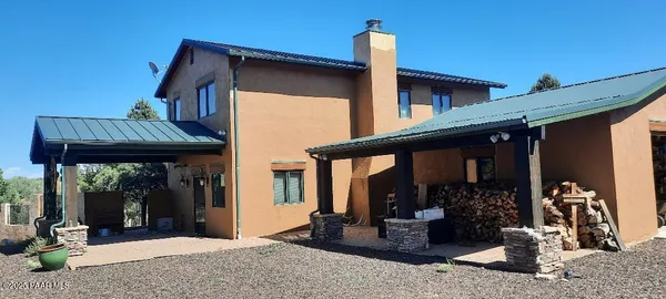 a front view of a house