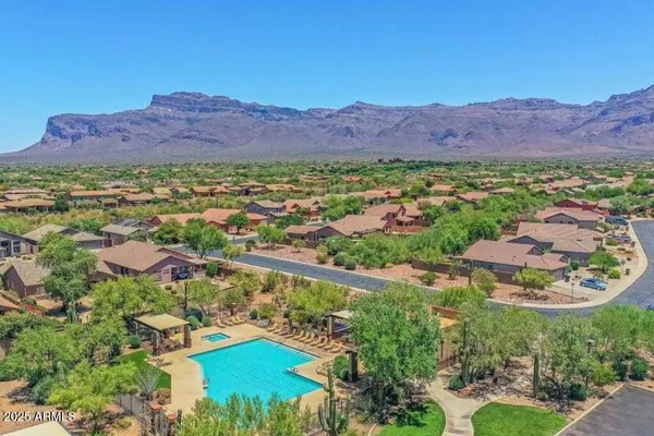 a view of a city with a lake