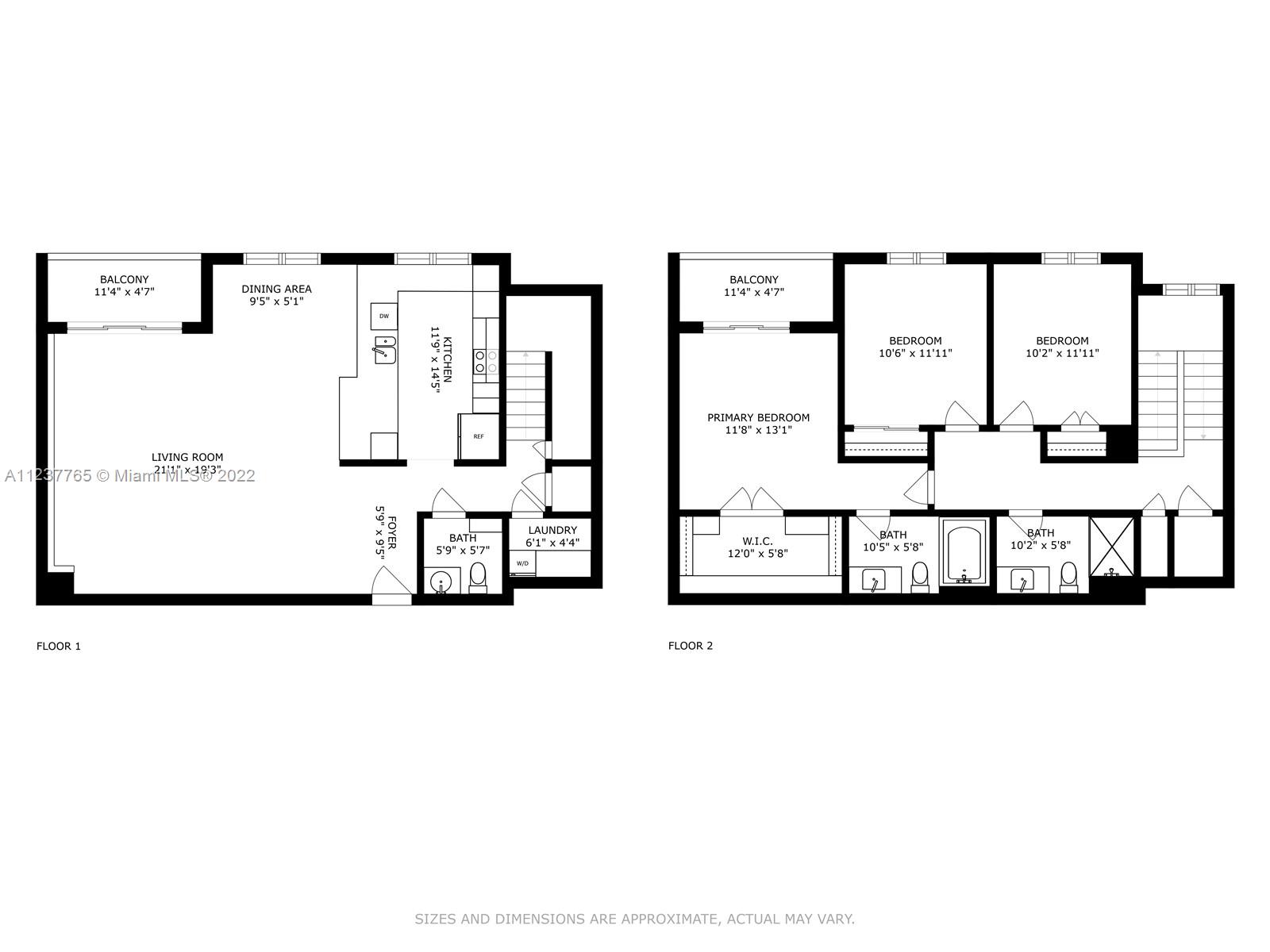 90 Alton Road, Unit TH8 Miami Beach, FL 33139 - Photo 21 of 25 a picture of a floor plan