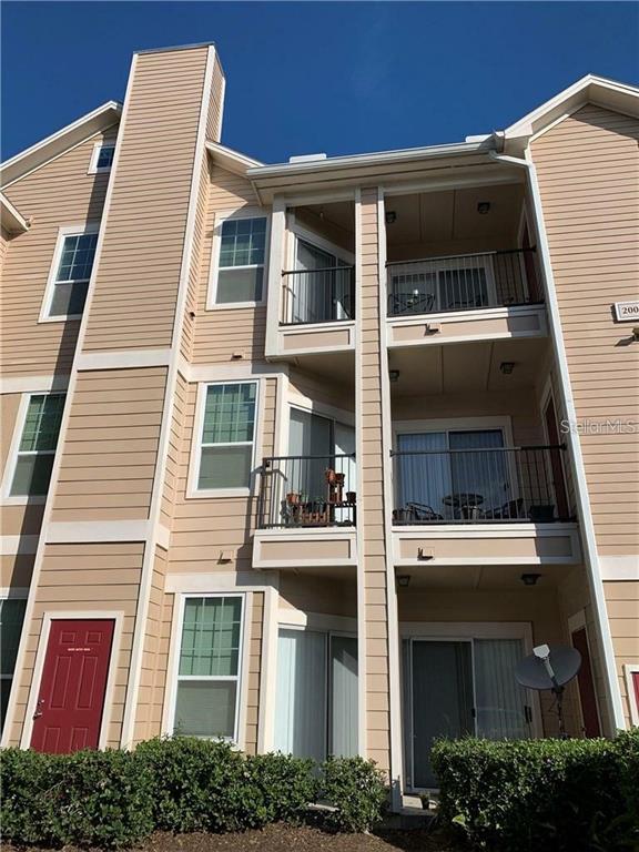 a view of a building with a window