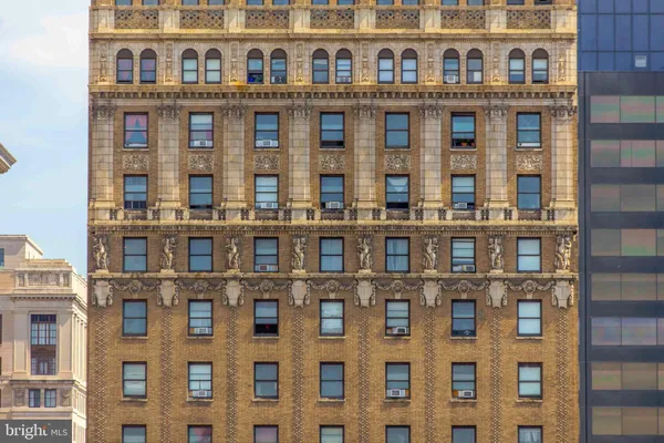 a front view of a building