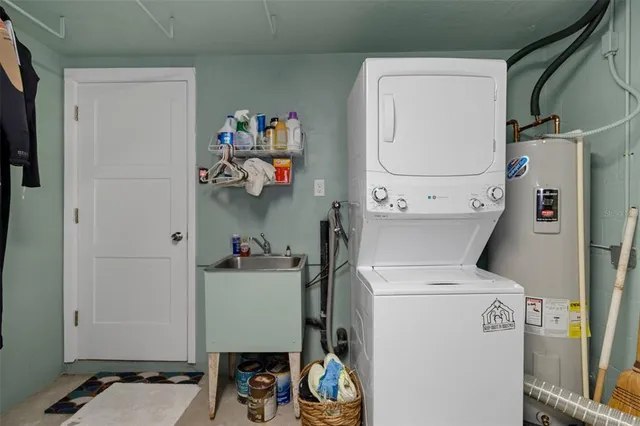 a room with storage and utility