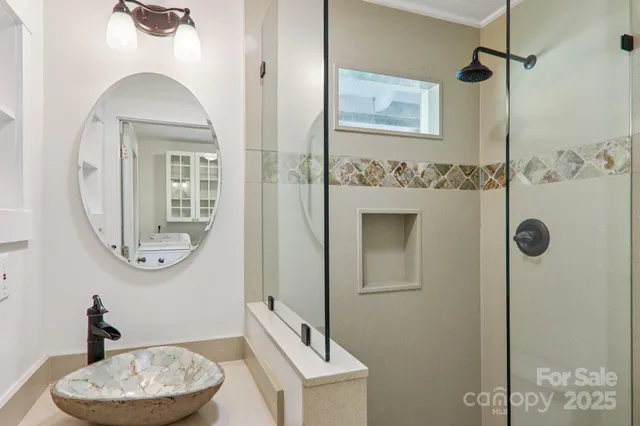 a view of a porch with wooden floor and outdoor space