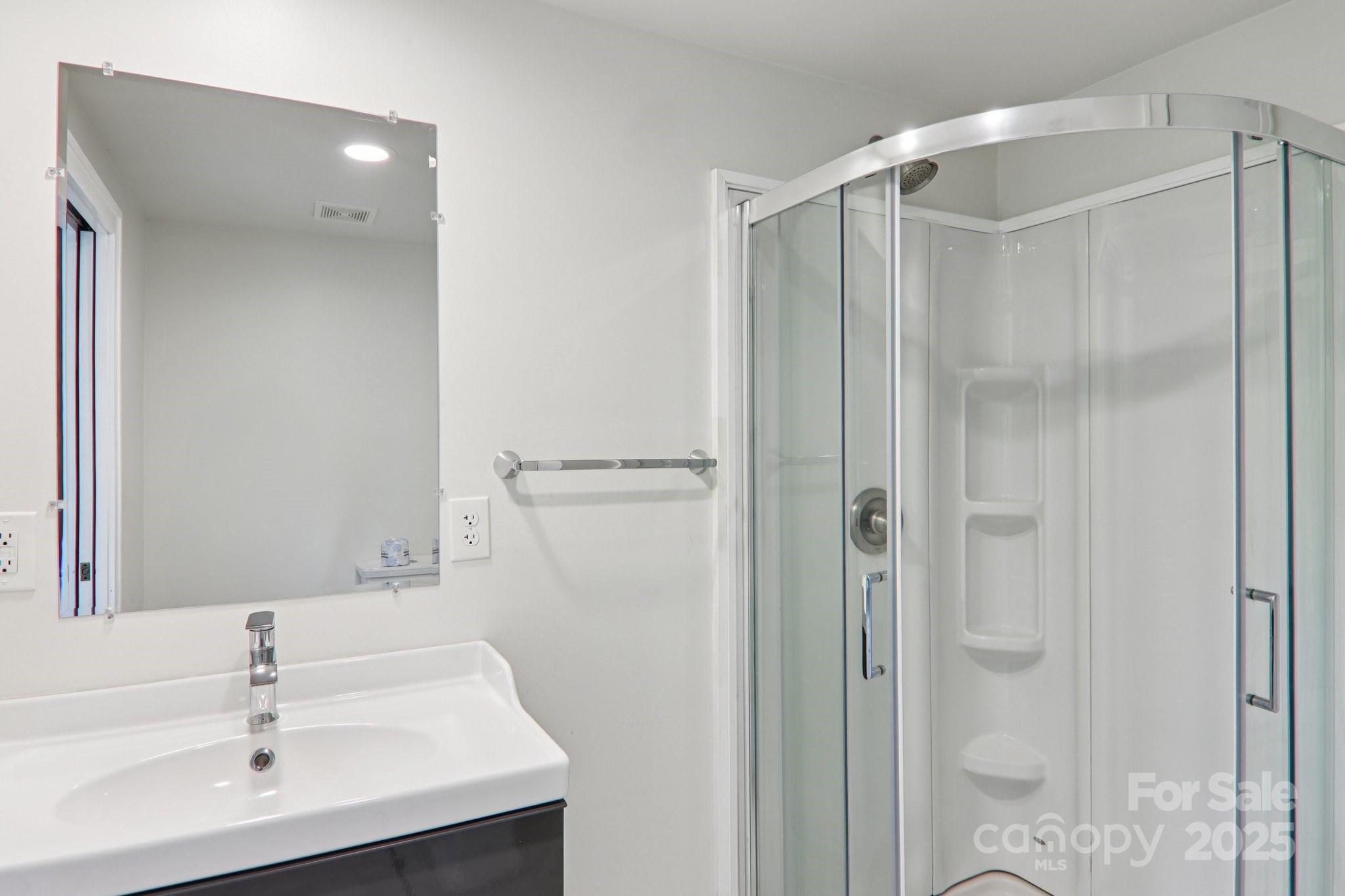 39 Short Street Asheville, NC 28801 - Photo 34 of 47 a bathroom with a sink and a mirror