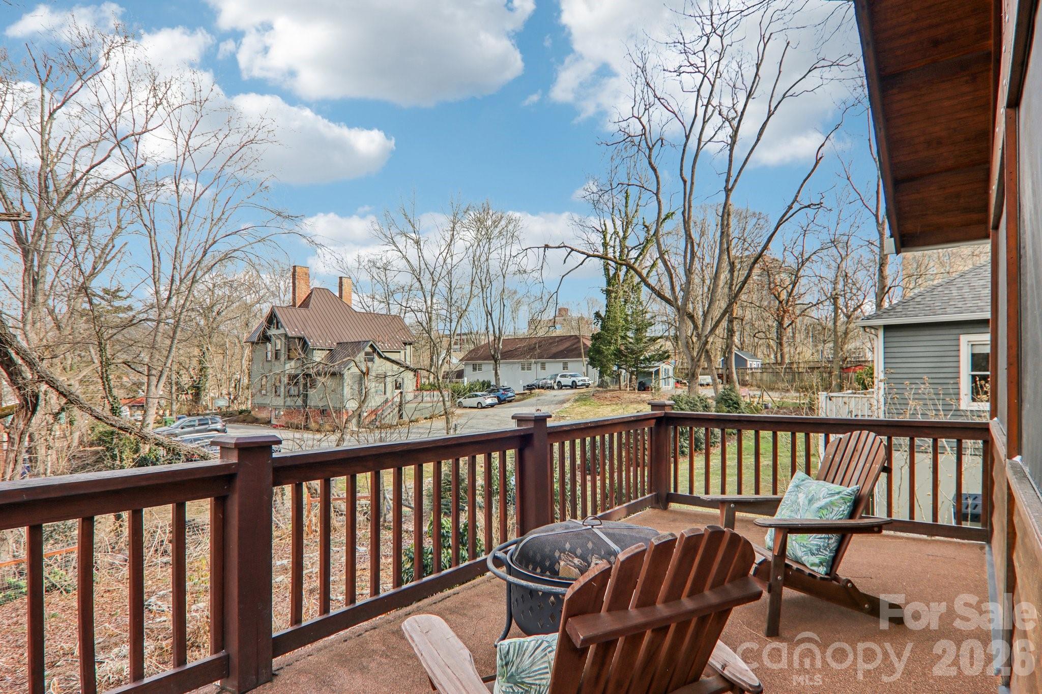 39 Short Street Asheville, NC 28801 - Photo 36 of 39 a view of a two chairs and table in the balcony