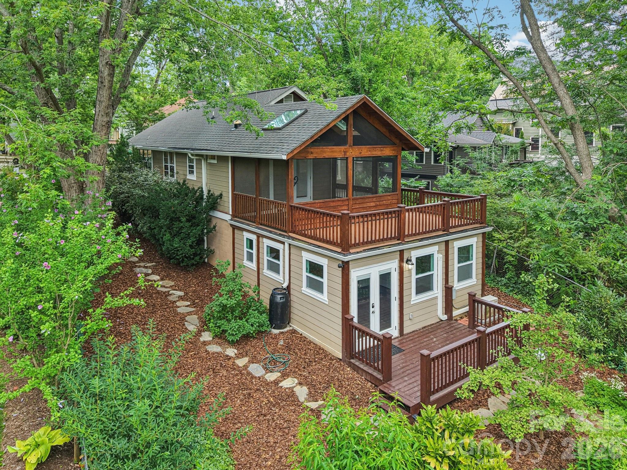 39 Short Street Asheville, NC 28801 - Photo 38 of 39 an aerial view of a house with a yard