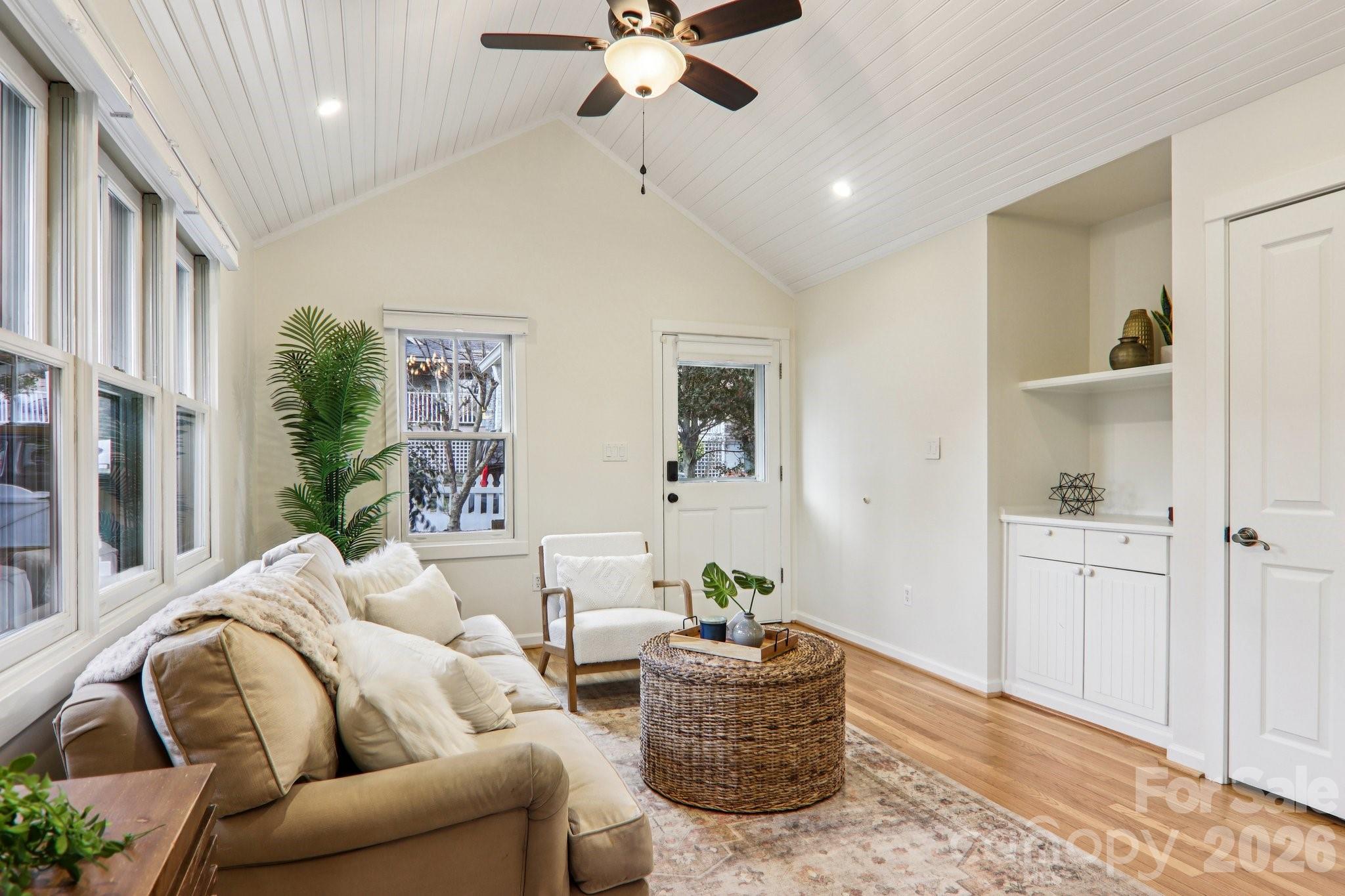 39 Short Street Asheville, NC 28801 - Photo 8 of 39 a living room with furniture and a ceiling fan