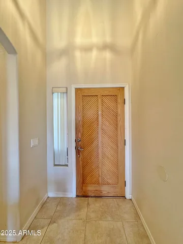 a view of front door