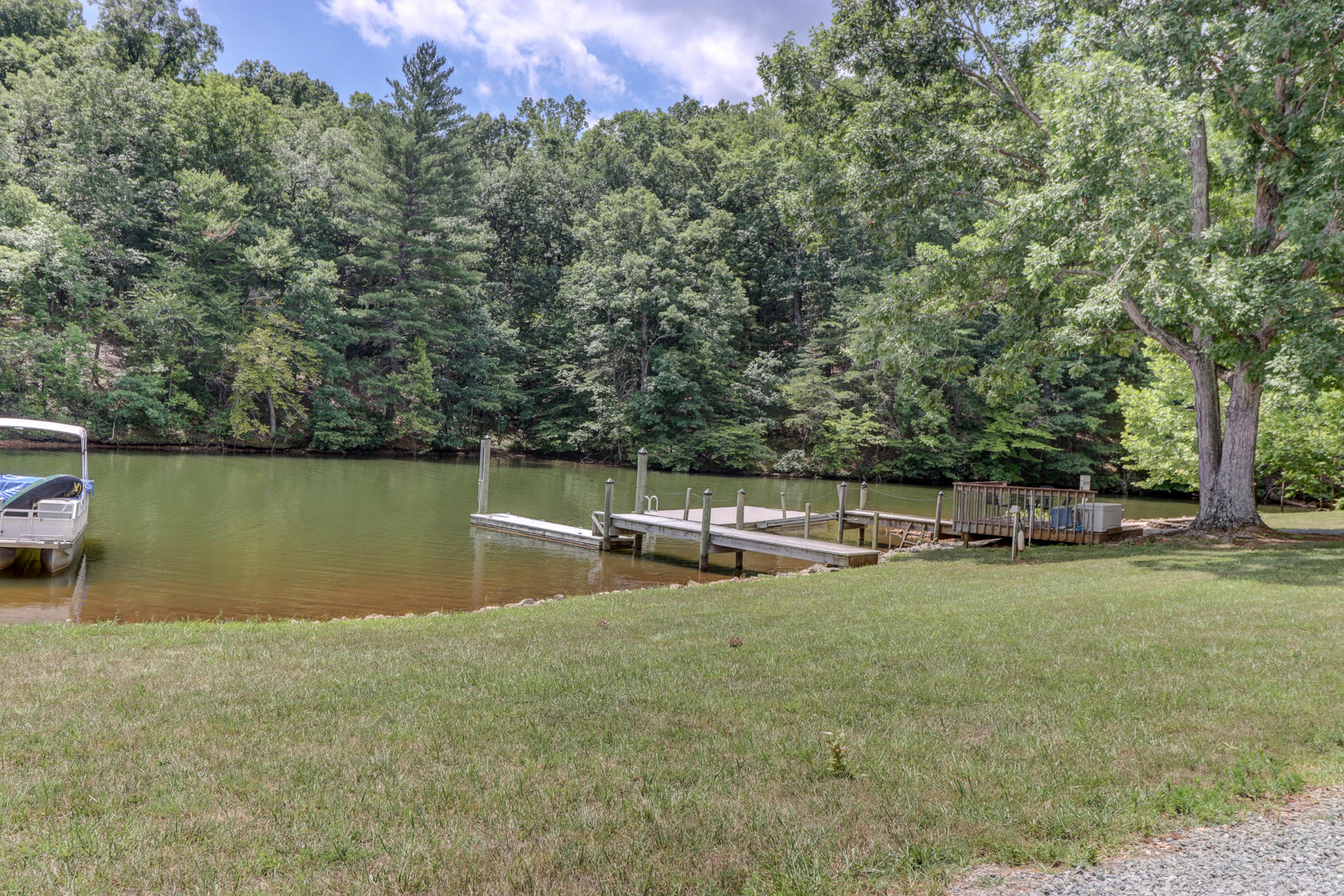 340 Mallard Point Road Wirtz, VA 24184 - Photo 36 of 41 a view of a house with a yard and sitting area