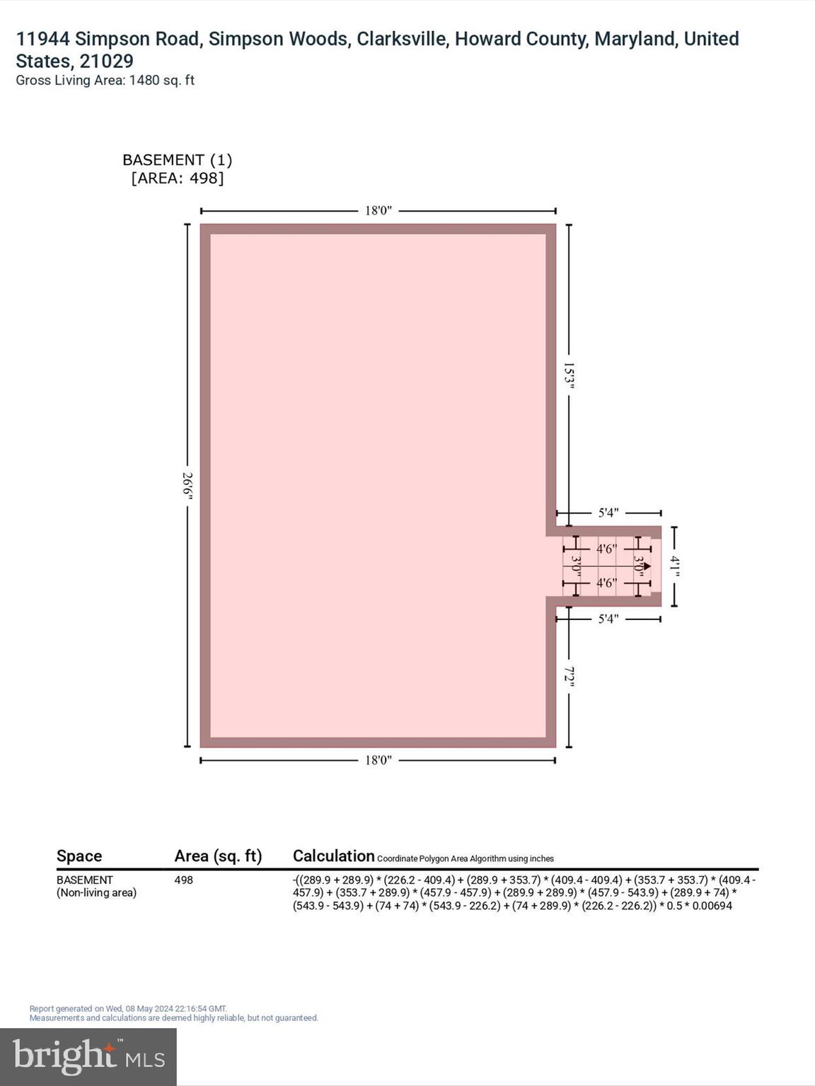 11944 Simpson Road Clarksville, MD 21029 - Photo 104 of 105 Basement GLA