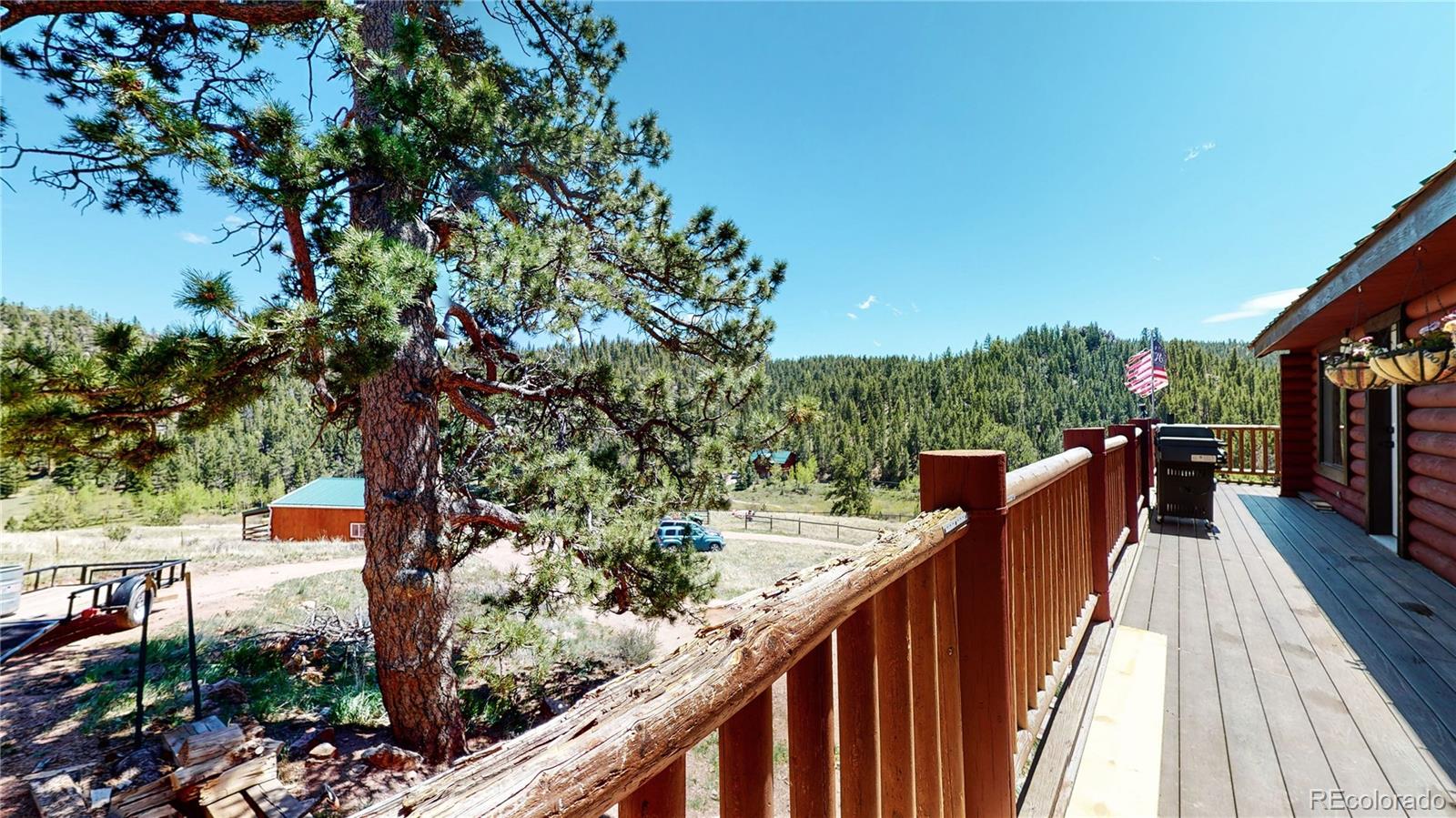 688 Beartrap Road Red Feather Lakes, CO 80545 - Photo 29 of 40 a view of balcony and deck