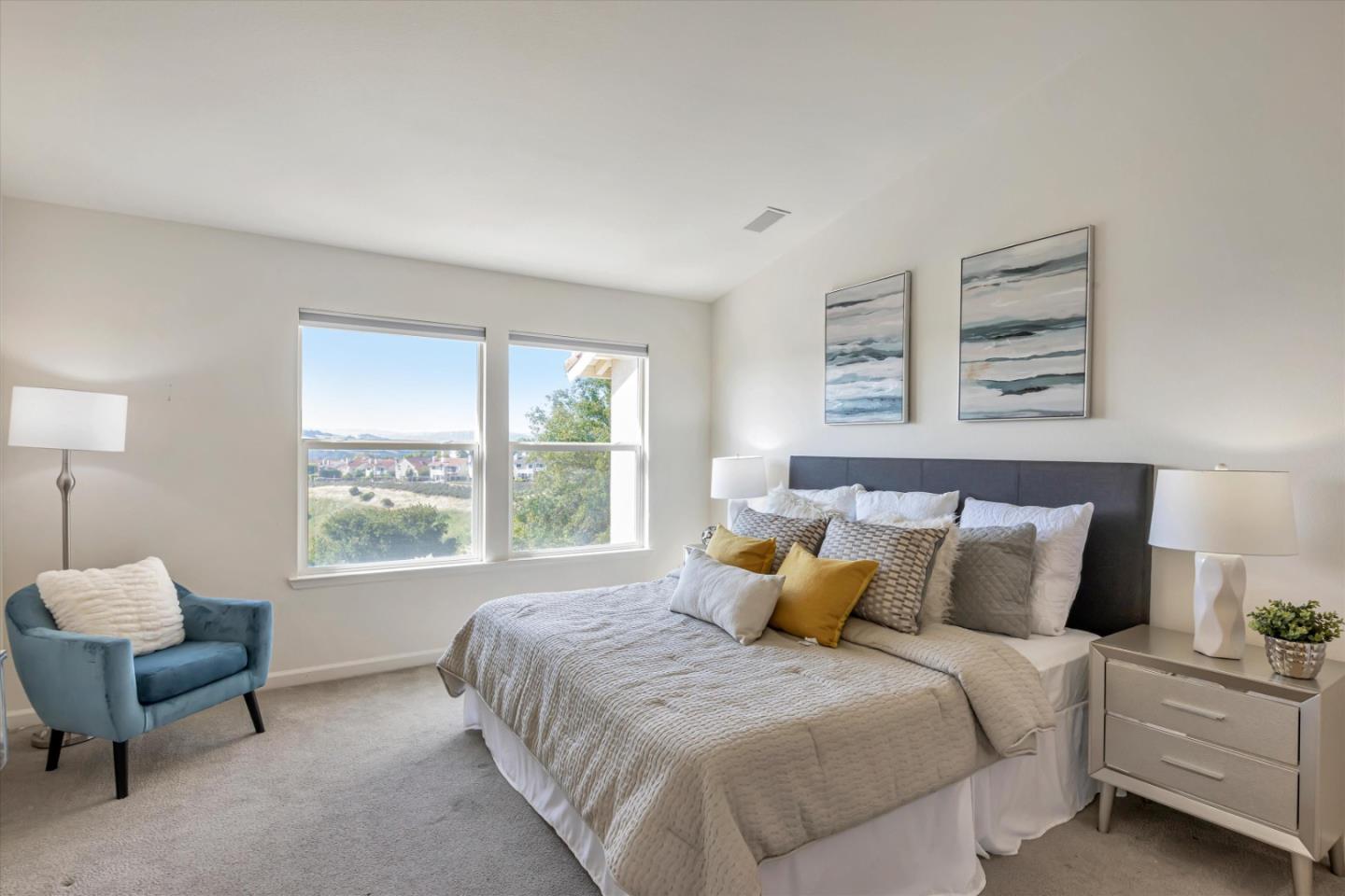 7863 Summerpointe Place Castro Valley, CA 94552 - Photo 21 of 43 a bedroom with a bed and a couch