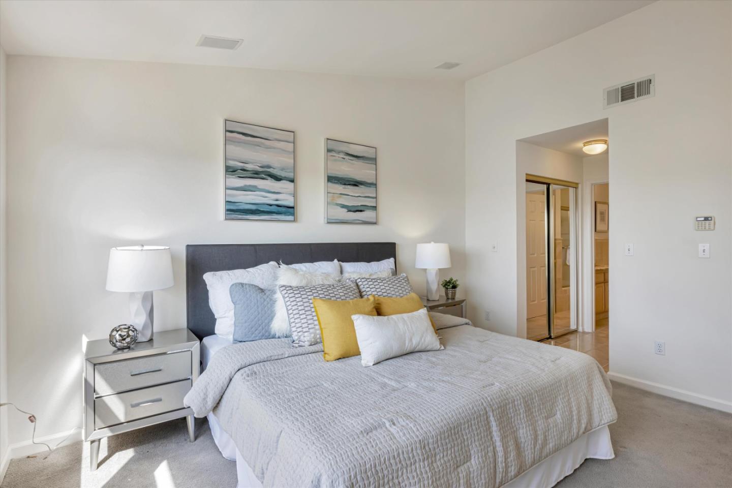 7863 Summerpointe Place Castro Valley, CA 94552 - Photo 23 of 43 a bedroom with a bed and a night stand