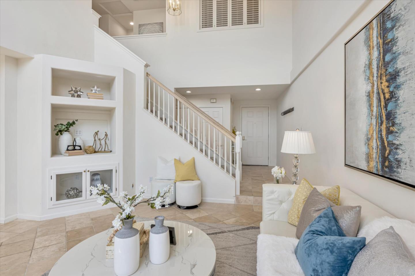 7863 Summerpointe Place Castro Valley, CA 94552 - Photo 8 of 43 a living room with furniture and a fireplace