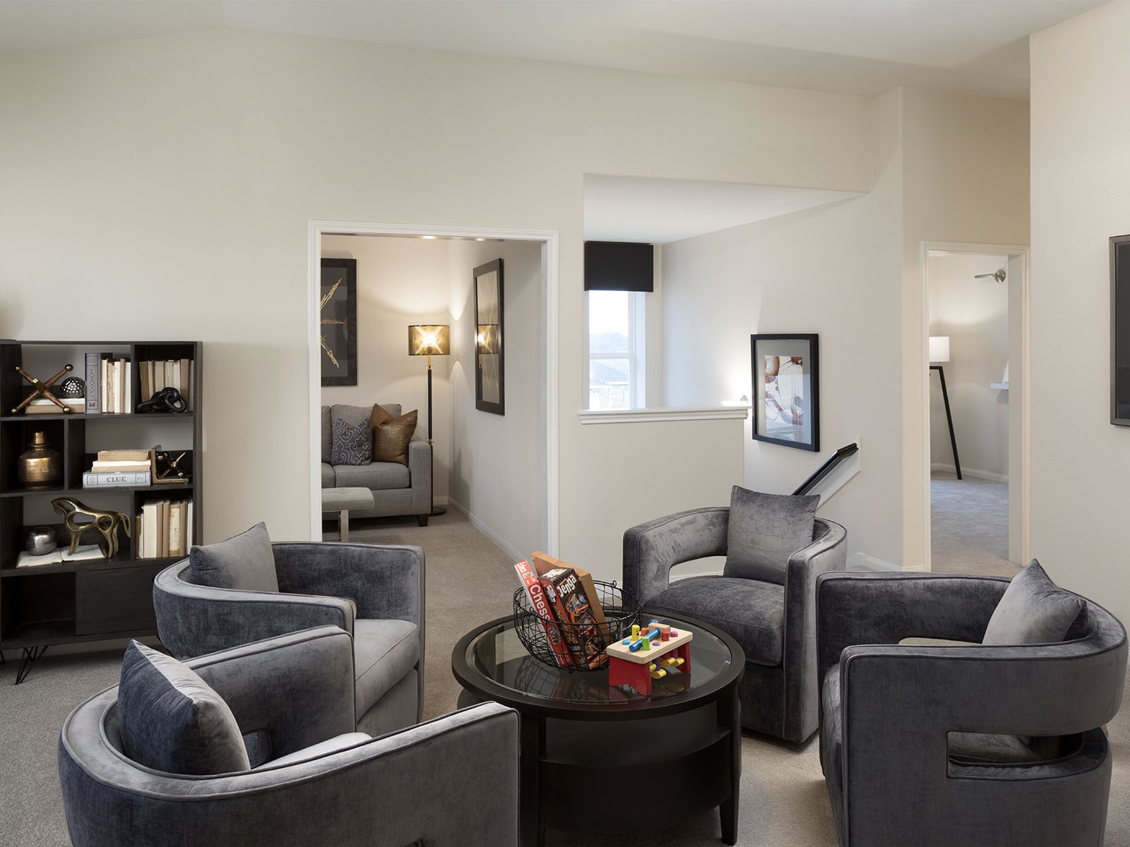 16226 Parish Pointe Court Conroe, TX 77302 - Photo 7 of 15 a living room with furniture and a wooden floor