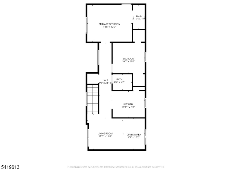 101 Liberty Street, Unit 2 Bloomfield, NJ 07003 - Photo 11 of 11 a picture of a floor plan
