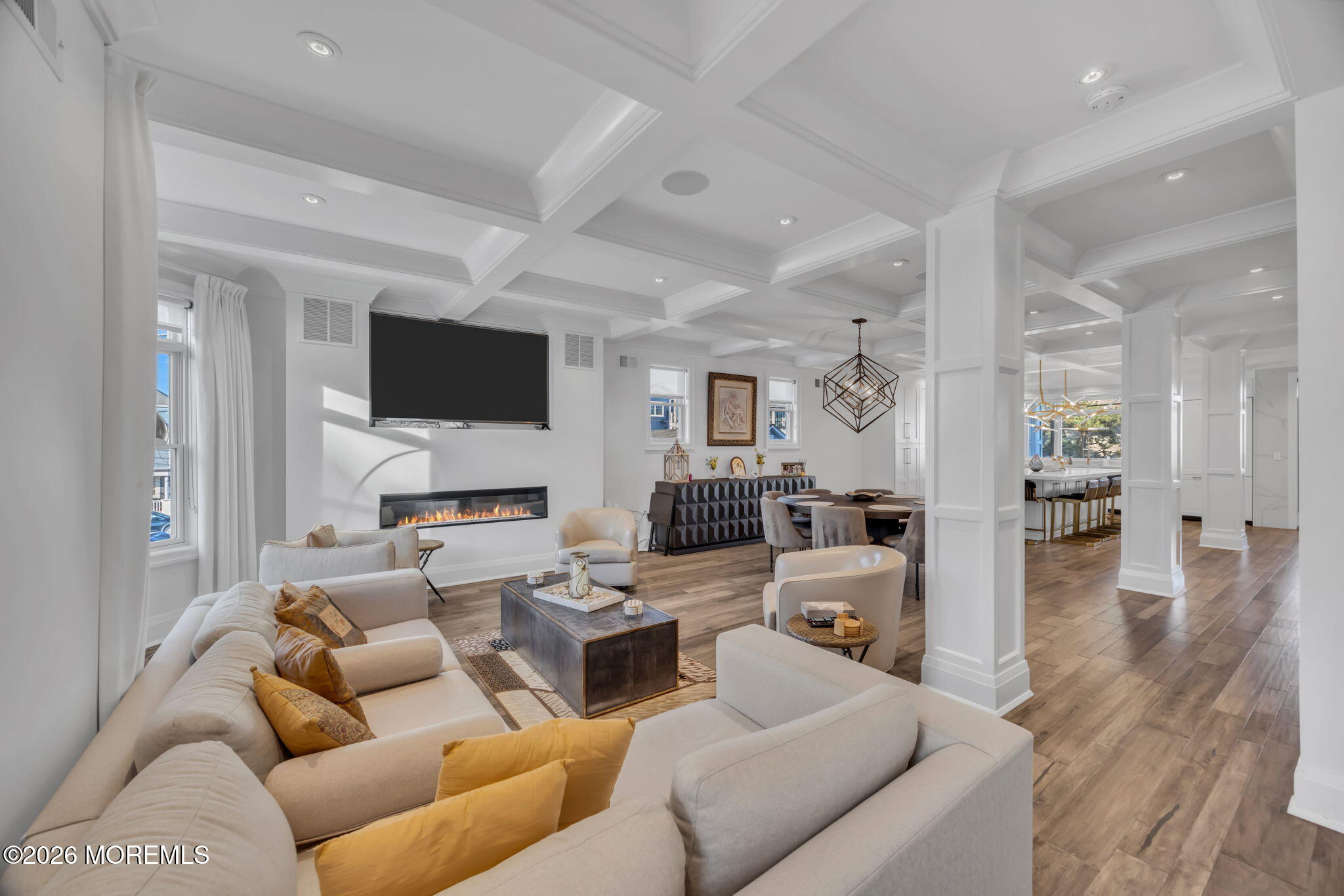 42 Marine Terrace Long Branch, NJ 07740 - Photo 13 of 36 a living room with furniture and a flat screen tv