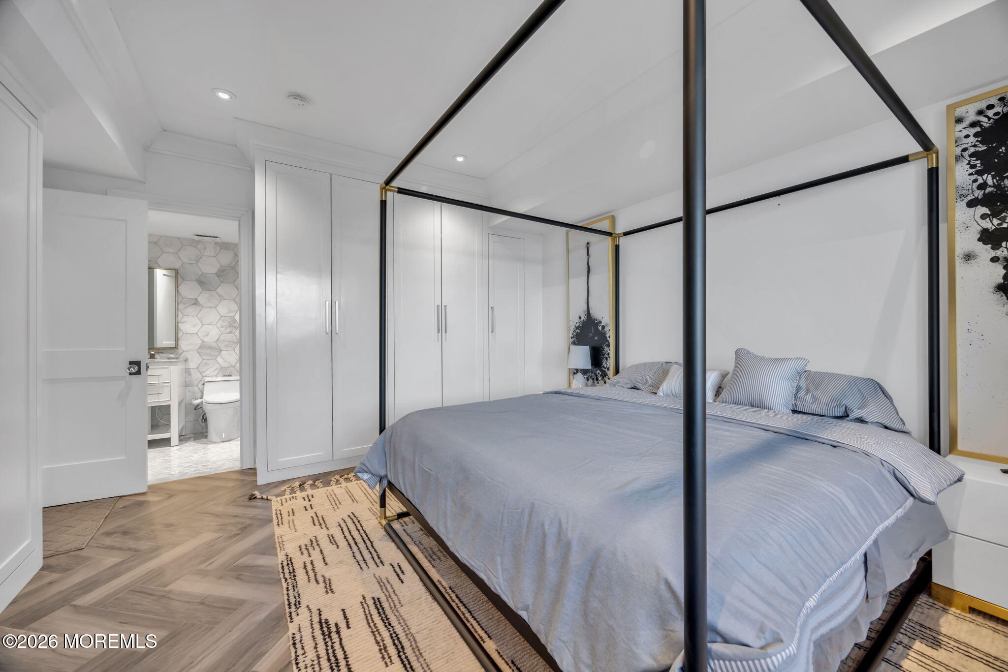 42 Marine Terrace Long Branch, NJ 07740 - Photo 20 of 36 a bedroom with a bed and a mirror