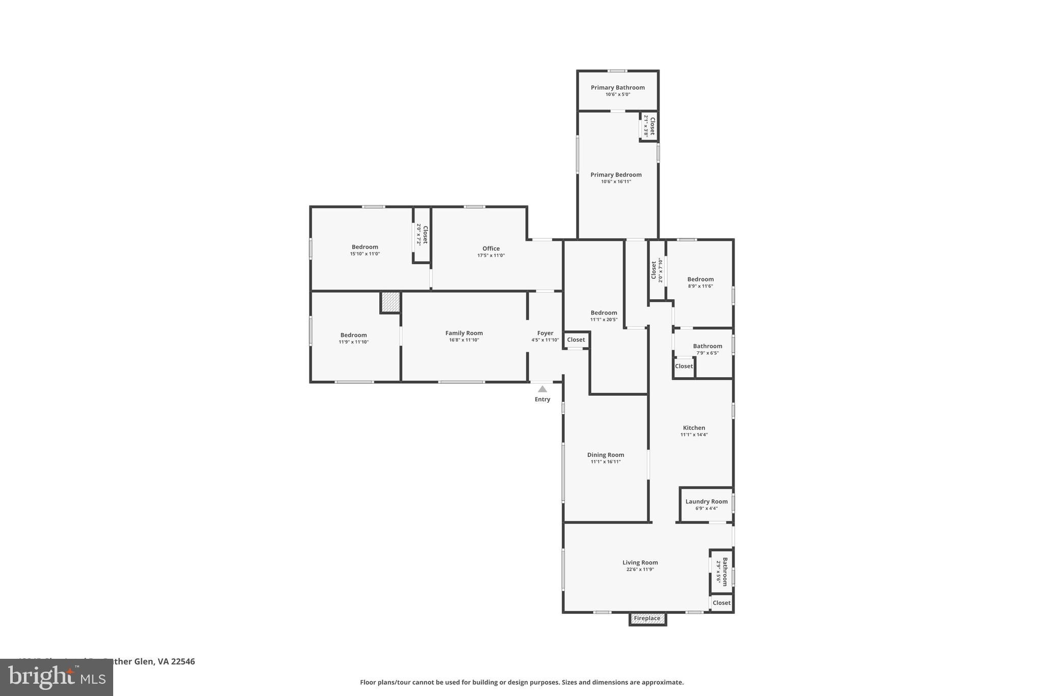 13245 Glen Level Drive Ruther Glen, VA 22546 - Photo 37 of 37 a picture of a floor plan