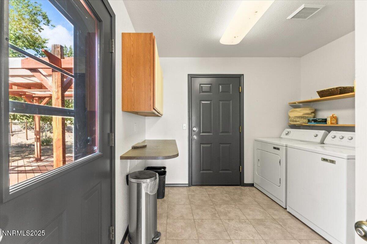 5455 Wild Horse Road Reno, NV 89510 - Photo 24 of 33 a kitchen with a refrigerator and white cabinets