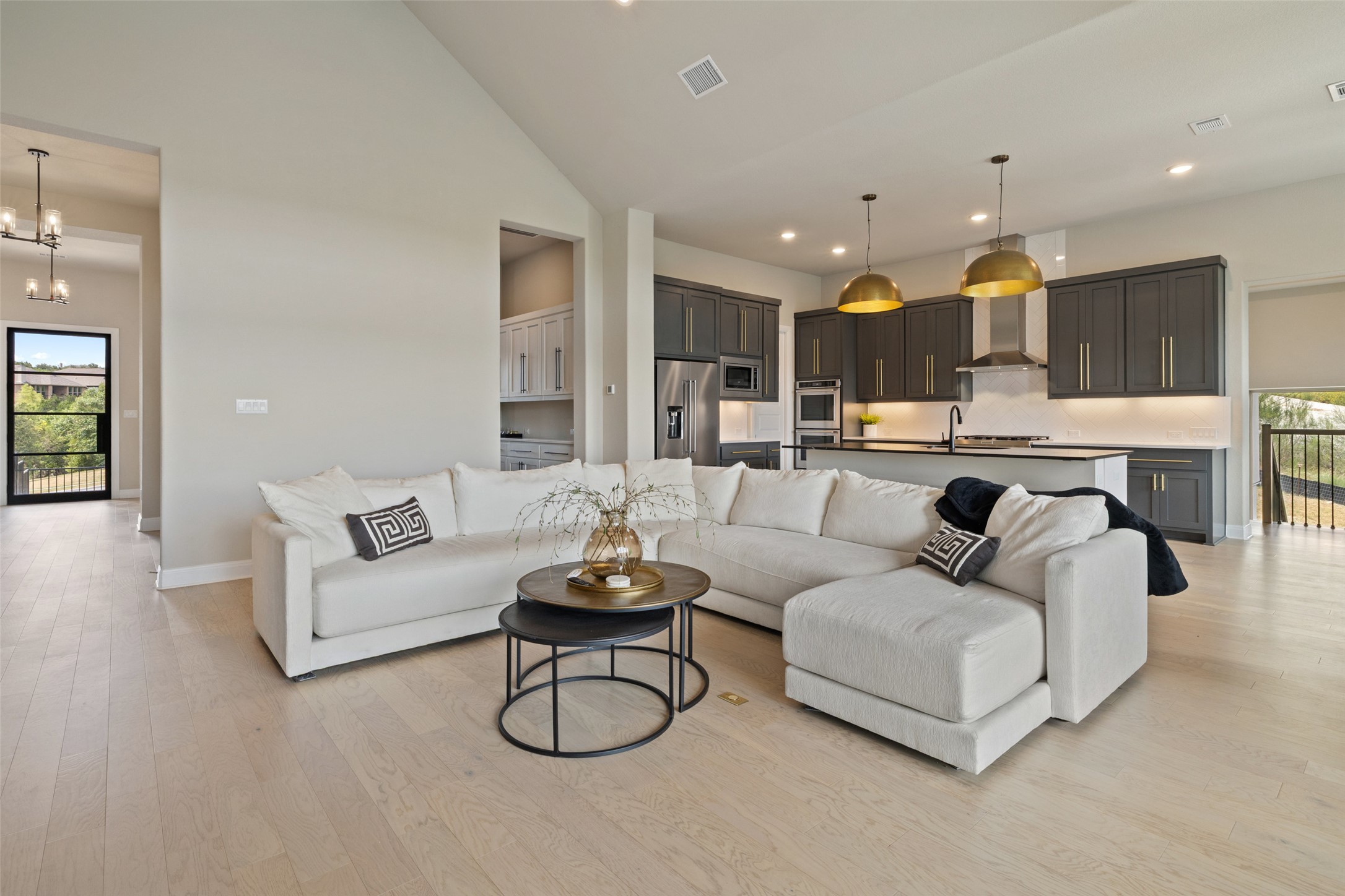 2220 Normandy View Leander, TX 78641 - Photo 17 of 40 a living room with furniture kitchen and a table