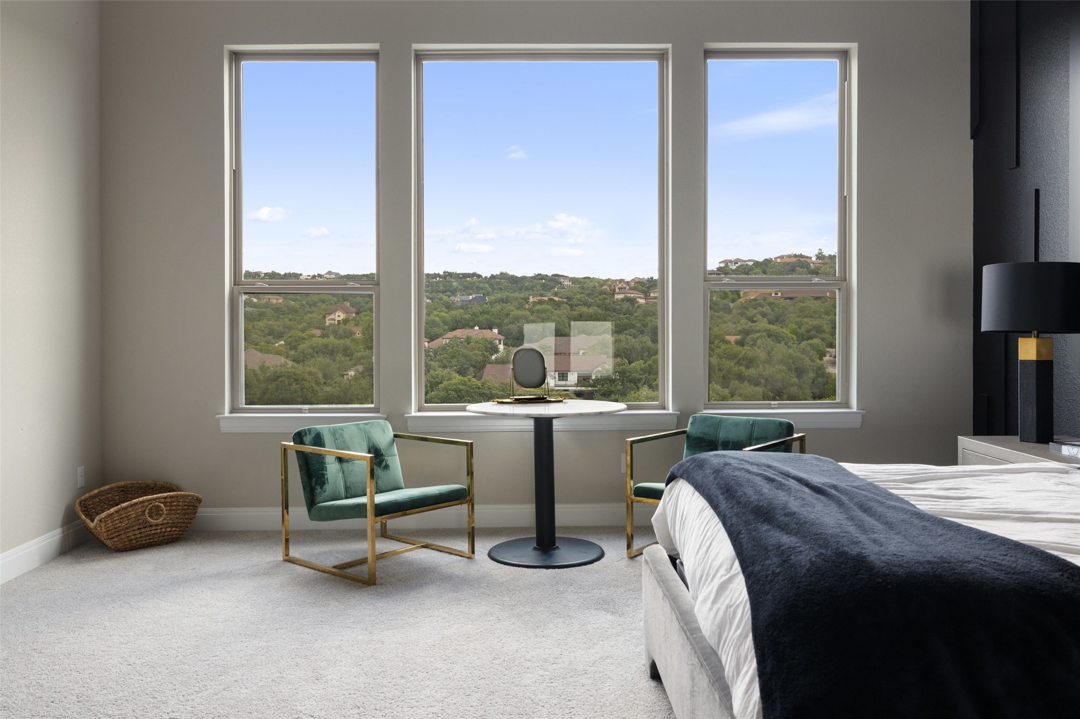 2220 Normandy View Leander, TX 78641 - Photo 24 of 40 a bedroom with a bed and a balcony