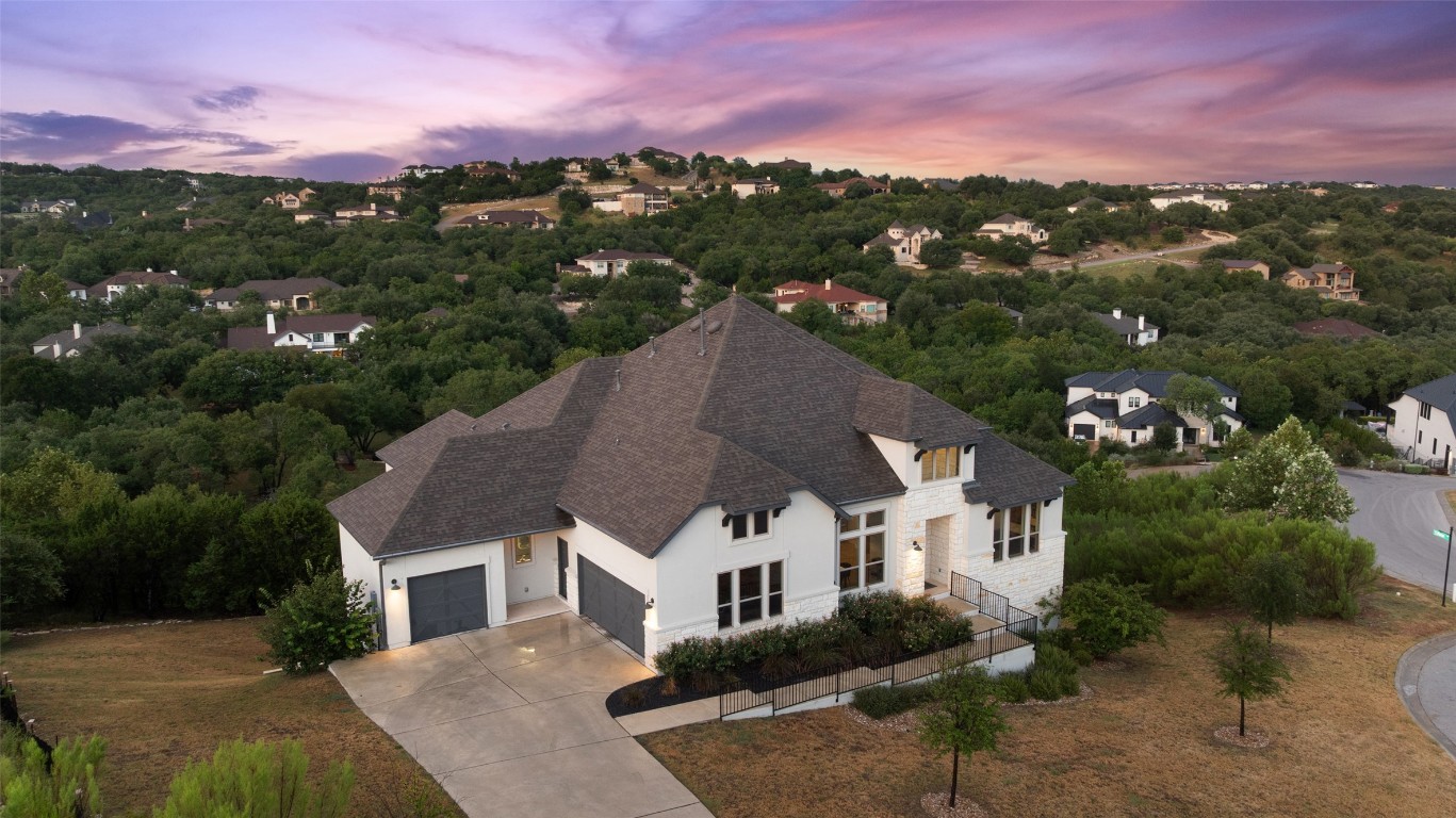 2220 Normandy View Leander, TX 78641 - Photo 6 of 40 Aerial view at dusk