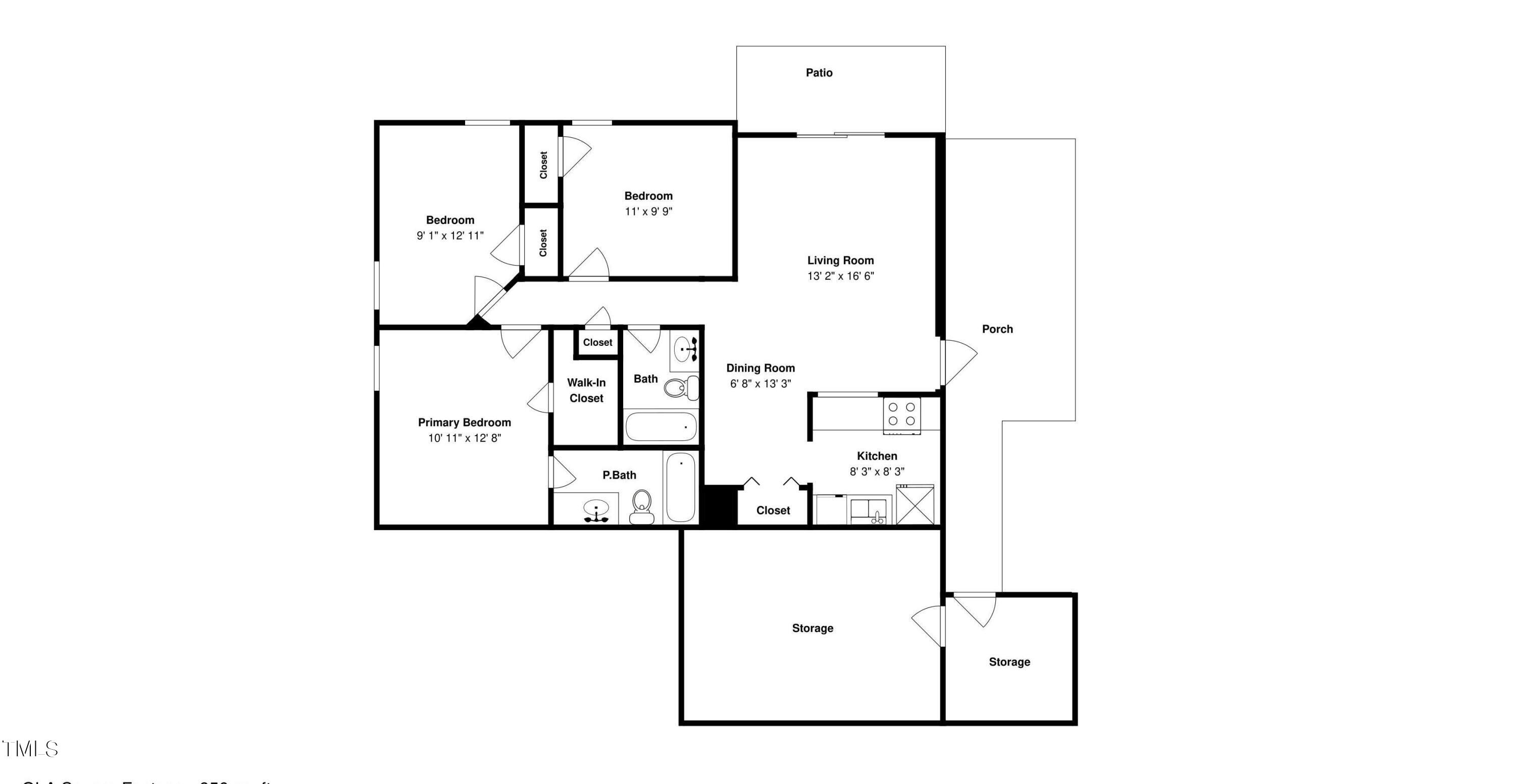 2300 Myron Drive, Unit 3 Raleigh, NC 27607 - Photo 12 of 12 a picture of floor plan