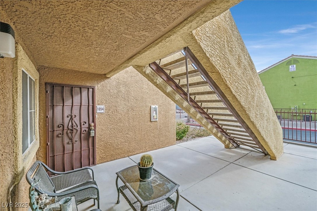 7950 West Flamingo Road, Unit 1054 Las Vegas, NV 89147 - Photo 2 of 24 Shaded Front Patio for Morning Coffee